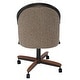 preview thumbnail 17 of 17, Casual Dining Cushion Swivel-and-Tilt Rolling Caster Chair