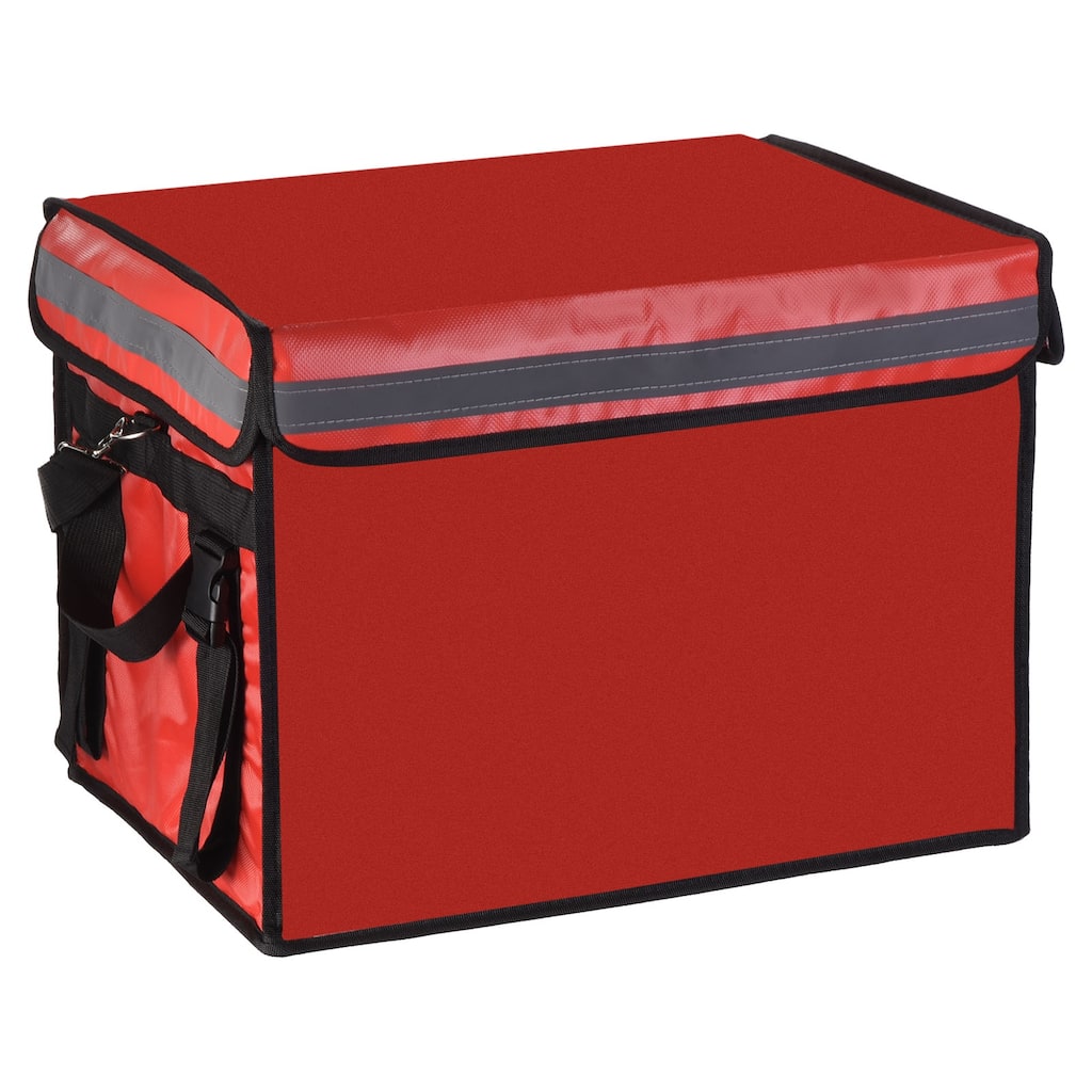 62L Food Delivery Insulated Bag Catering Thermal Bag Pizza Take-away Bag Red