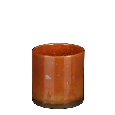 Sm. Estelle Glass Vase Brown 7.25"H - A - A