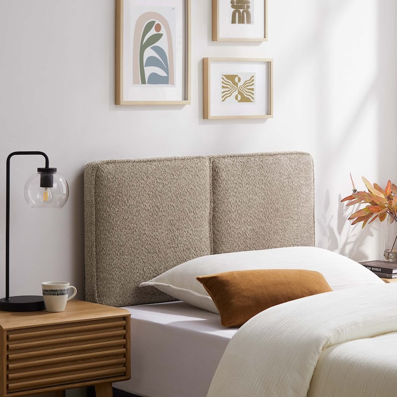 Lindee Boucle Fabric Headboard - Sage