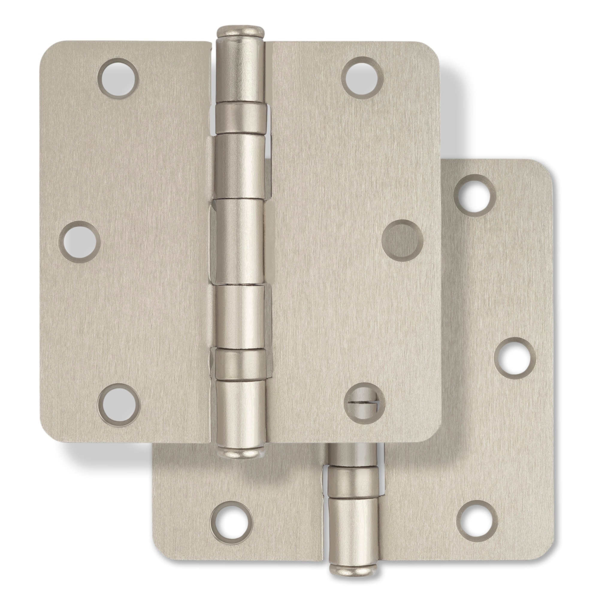 Miseno 3-1/2 x 3-1/2 Ball Bearing 1/4" Radius Corner Door Hinge - Pair