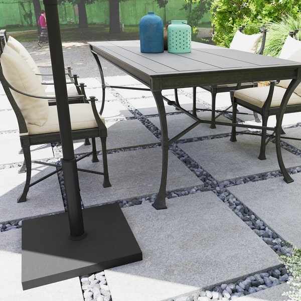 bed bath and beyond patio umbrella stand Outsunny Patio Umbrella Base, 32 lbs Concrete Heavy Duty Umbrella Base, Outdoor  Umbrella Stand Patio Umbrella Holder - On Sale - Bed Bath & Beyond