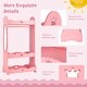 preview thumbnail 8 of 9, Costway Kids Dress up Storage Hanging Armoire Dresser Pretend Costume - See Details