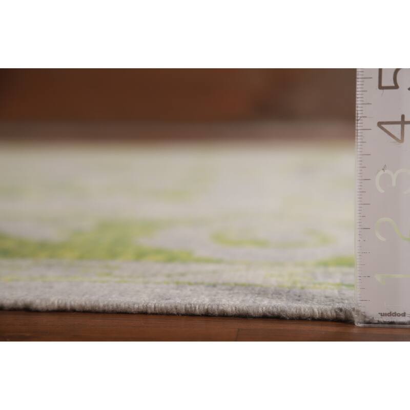 Hand Knotted Oriental 100% Wool Carpet Transitional All-Over Greys & Charcoal Oushak Area Rug - 13' 8'' X 9' 4''