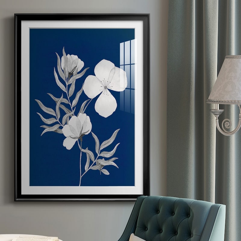 Indigo Sketch II Premium Framed Print - Ready to Hang