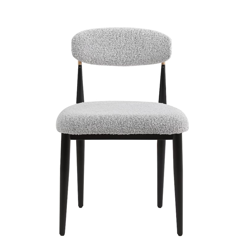 Morden Fort Modern Boucle Armless Dining Chairs (Set of 2)