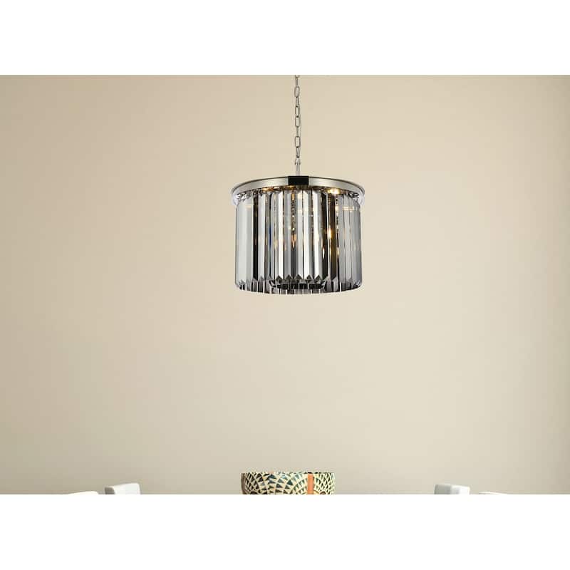 Royce Edge 6-Light Polished Nickel Pendant