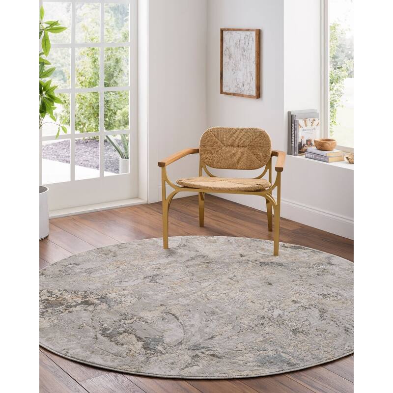 Livabliss Brunswick Rustic Area Rug - 2'7" x 7'3" - Brown/Cream