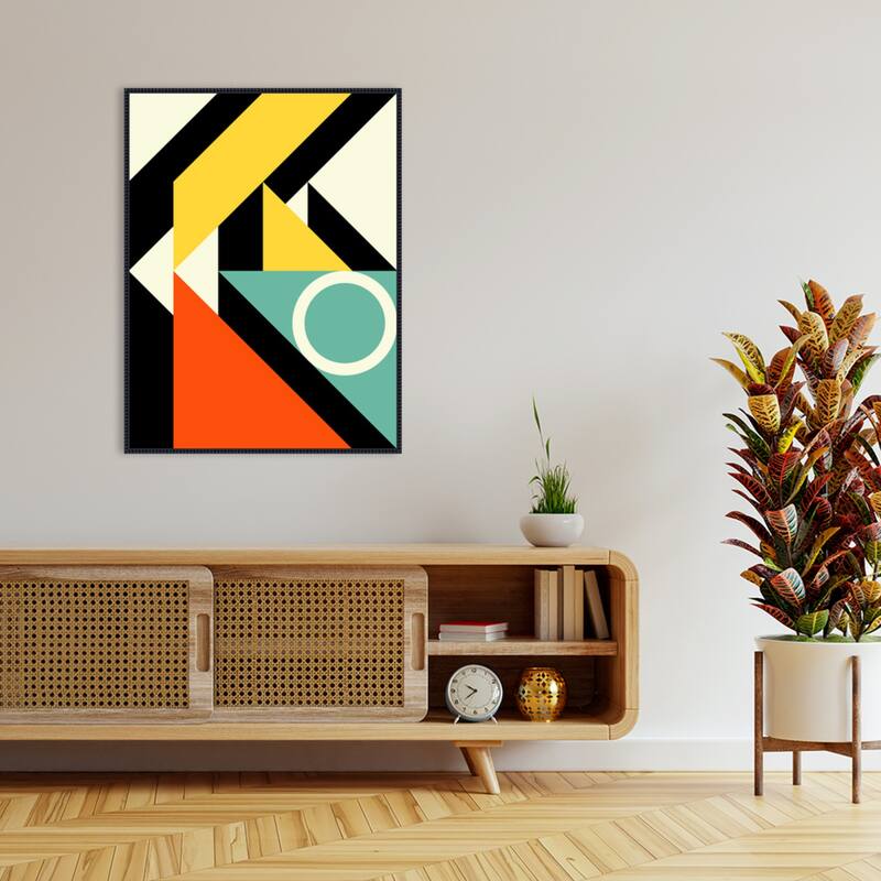 Geometric Abstraction I by Petr Strnad Framed Canvas Wall Art Print