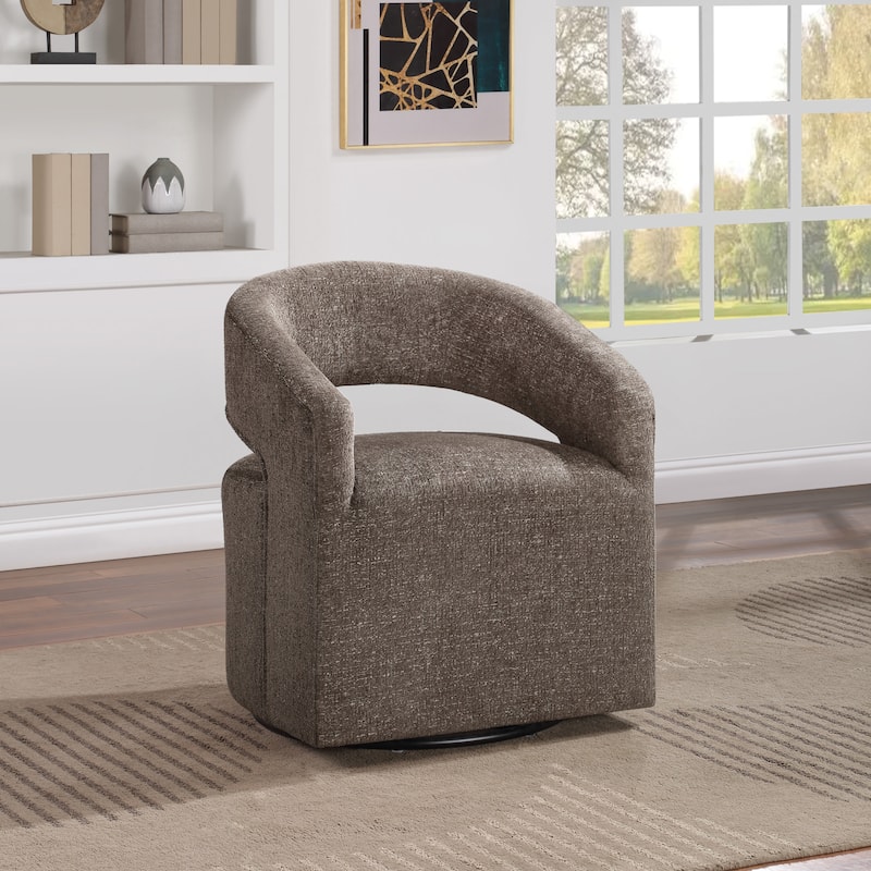 Devin Swivel Chair - Charcoal