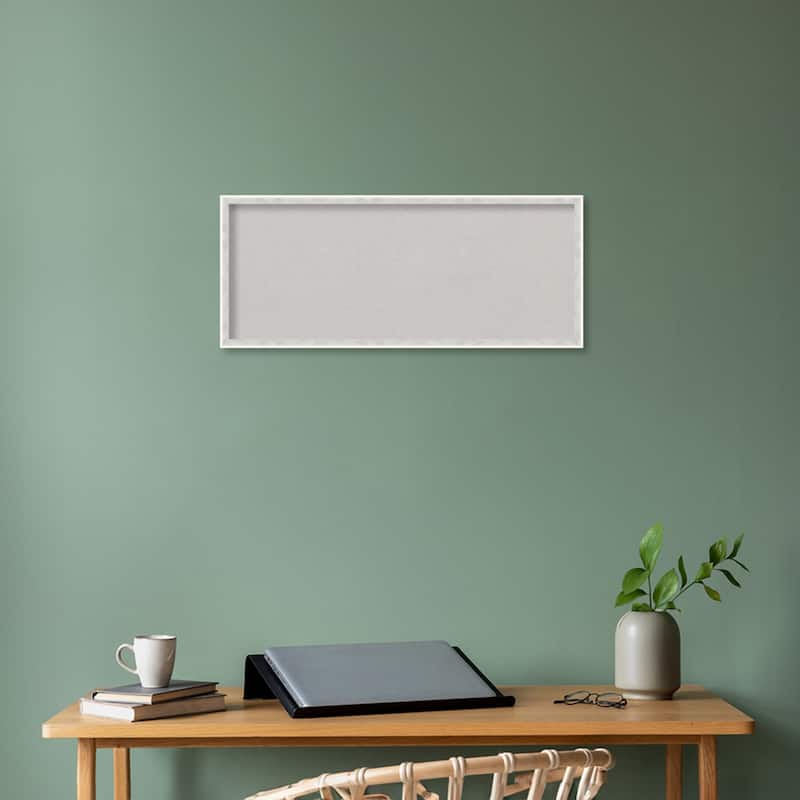 Paige Wood Framed Grey Corkboard Bulletin Board