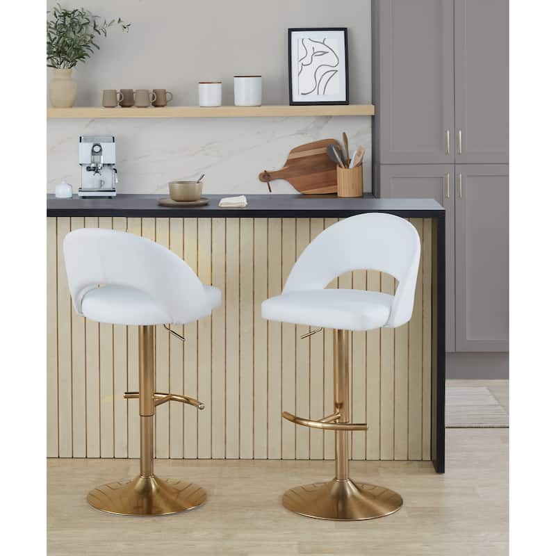 Renee Adjustable Barstool - Set of 2