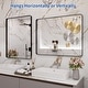 preview thumbnail 122 of 141, Apmir Metal Frame Tempered Glass Bathroom Vanity Mirror for Wall, Cloakroom, Bedroom