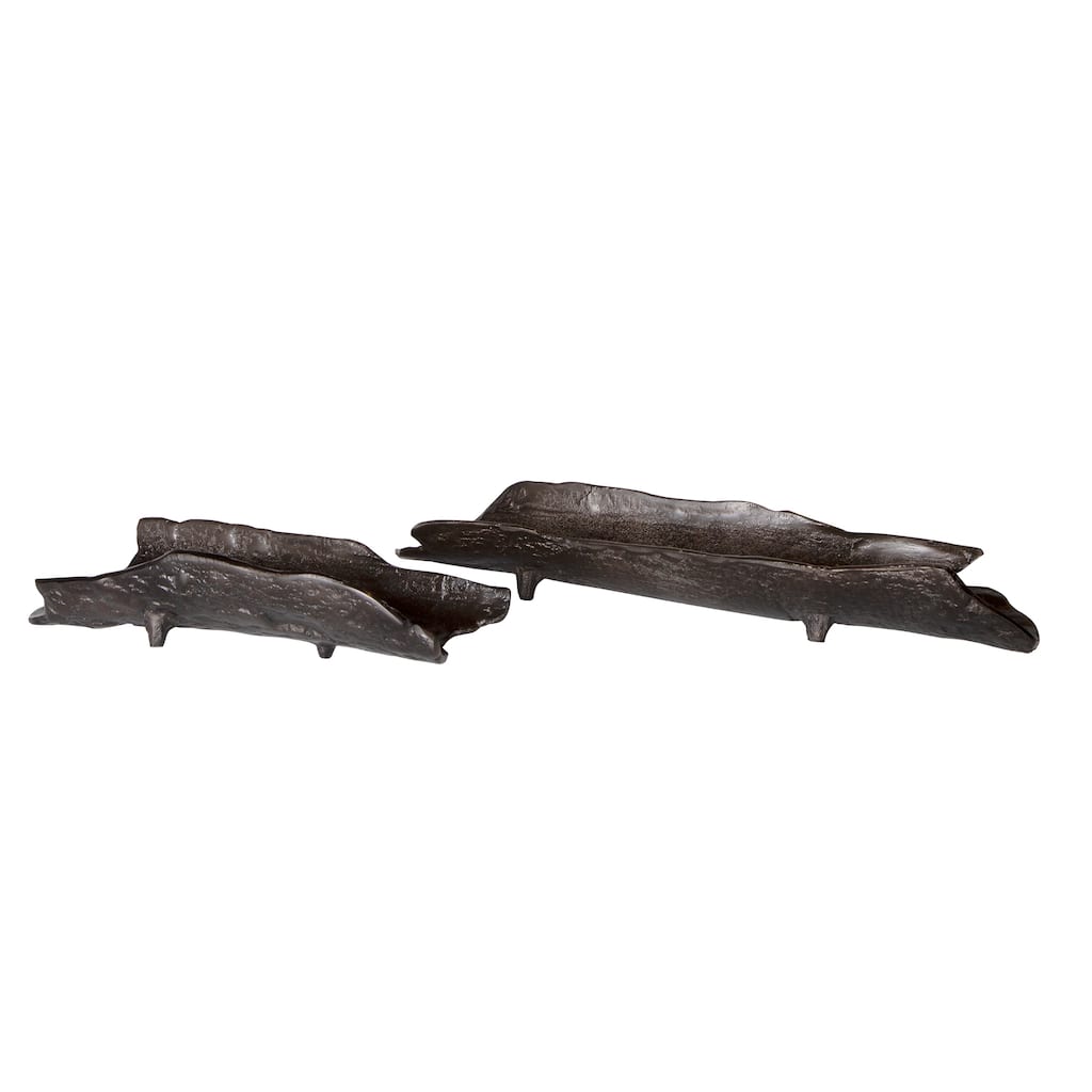 Uttermost Caryn Nickel Trays (Set of 2)
