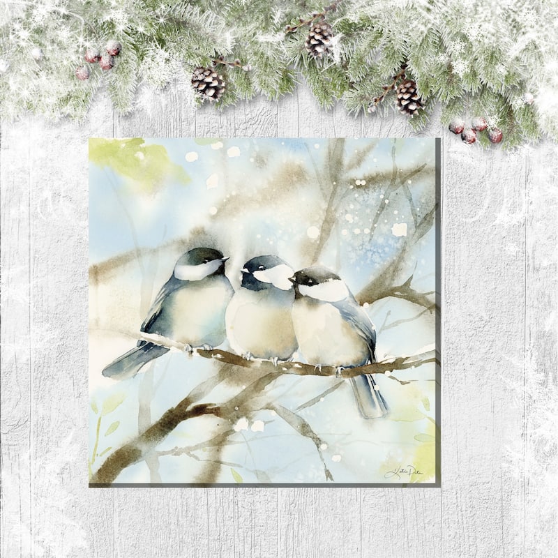 Cozy Chickadees Outdoor Art