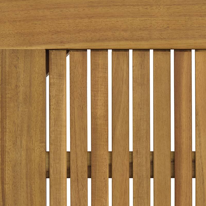 Alaterre Furniture Okemo Weather-Resistant Acacia Wood Outdoor 4pc Furniture With 2 Seater Couch, 2 Dining Chairs And Side Table