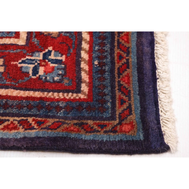 ECARPETGALLERY Hand-knotted Andelz Navy Wool Rug - 4'2 x 8'0