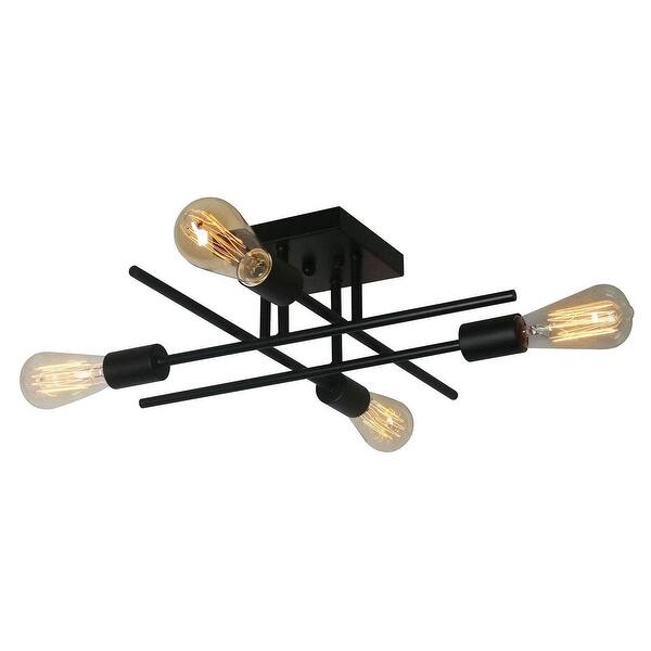 4 light art kitchen semi flush mount ceiling light vintage ...