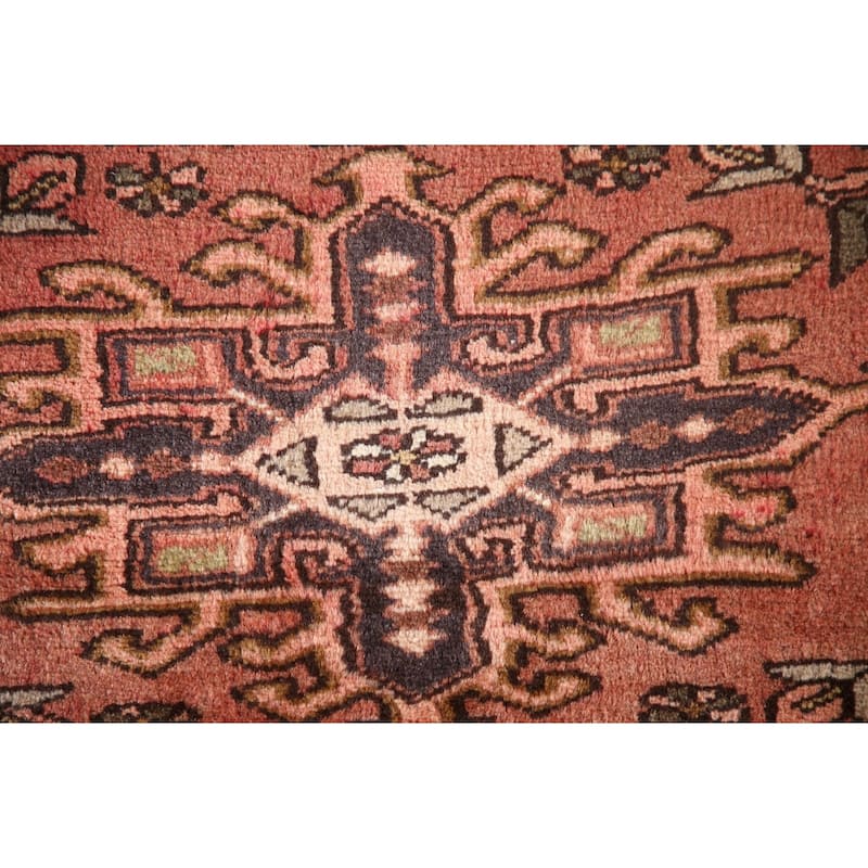 Gharajeh Persian Vintage Area Rug Hand-Knotted Wool Carpet - 2'6"x 6'1"