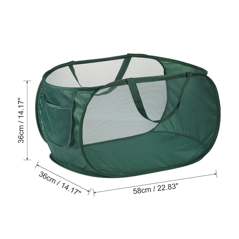 Laundry Hamper, Collapsible Laundry Baskets Laundry Bag - Green