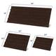 Subrtex Non-slip Bathroom Rug Chenille Soft Striped Plush Bath Mat