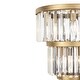 preview thumbnail 5 of 5, Varaluz Social Club 6-Light 3-Tier Crystal Wall Sconce - Havana Gold