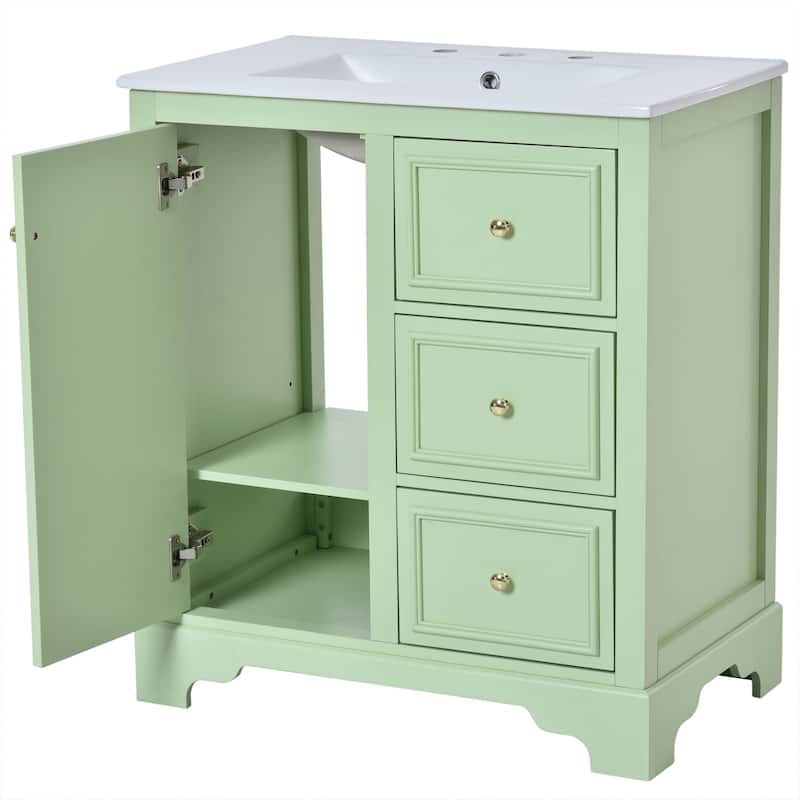 Merax 30-Inch bathroom vanity cabinet and Wall Mounted Bathroom Storage Cabinet