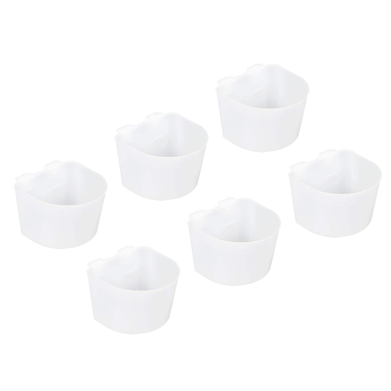 Mini Bird Feeder Cage Cups Pigeon Water Bowl Flat Feeding