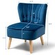 preview thumbnail 18 of 31, Costway Armless Accent Chair Tufted Velvet Leisure Chair Single Sofa