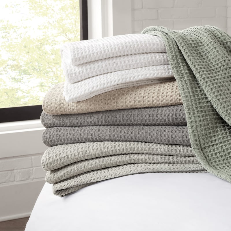 Aston & Arden Waffle Weave Cotton Throw