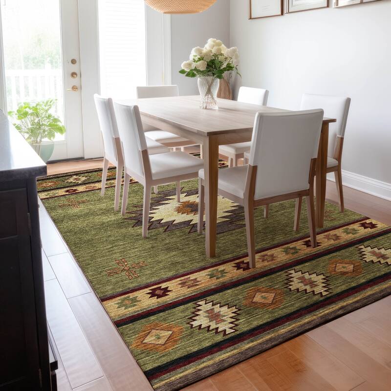 Premium Washable Super Soft Boho Tribal Mayfield Rug