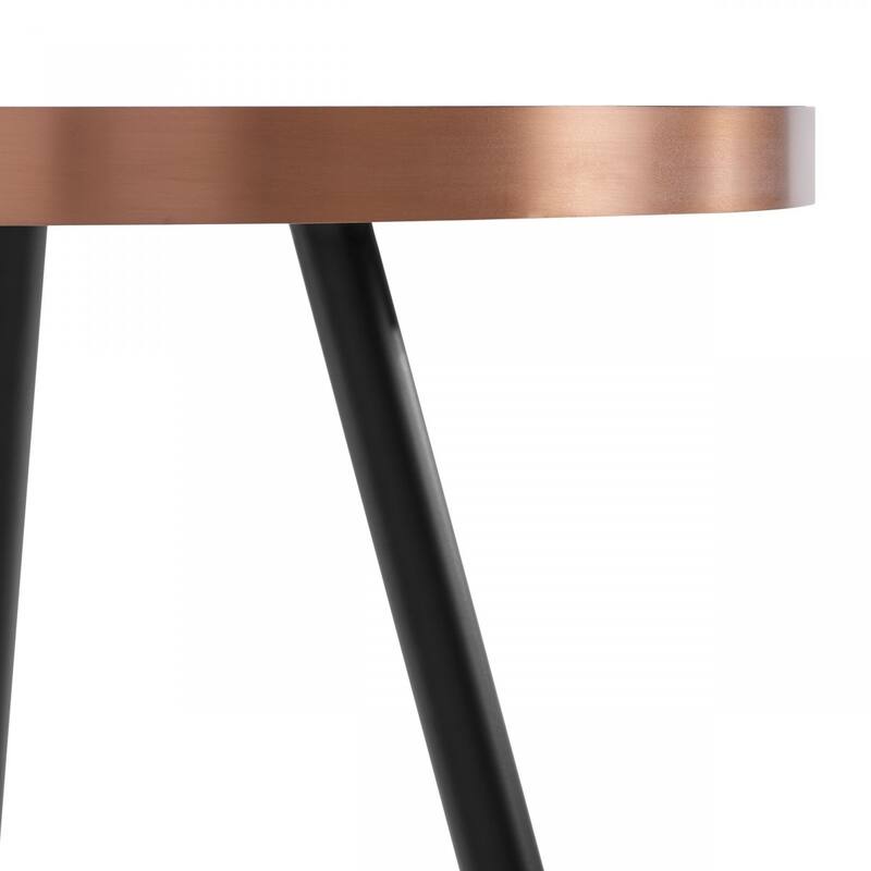 Modern Small Black and Gold Ceramic Coffee Table