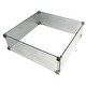 preview thumbnail 1 of 2, Elementi Outdoor Manhattan Fire Pit Square Wind Screen 22 x 22" Clear