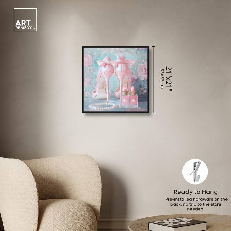 Love Dainty Heels Canvas by Art Remedy