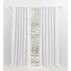 preview thumbnail 34 of 38, Lauren Ralph Lauren Waller Blackout Back Tab/Rod Pocket Single Curtain Panel 52x108 - Pure White