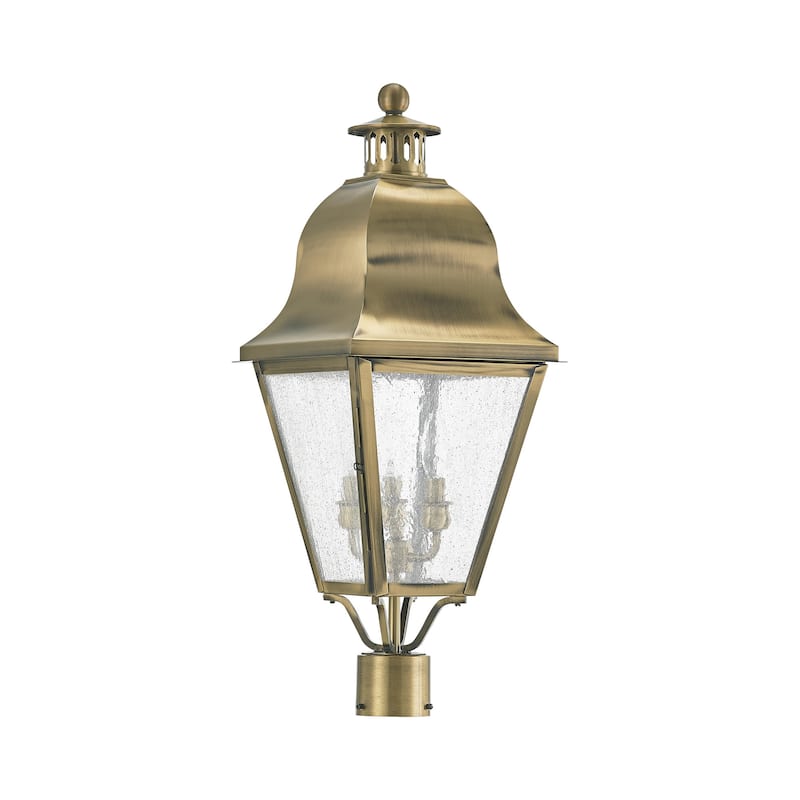 Livex Lighting Amwell 3 Light 26-3/4" High Outdoor Post Light