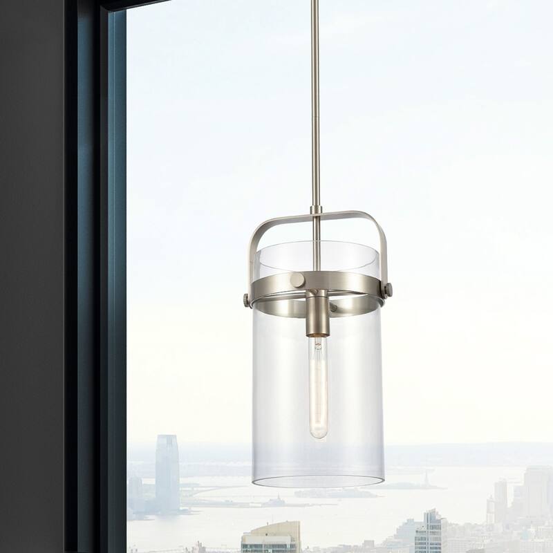 Innovations Lighting Pilaster - 1 Light 8" Stem Hung Pendant