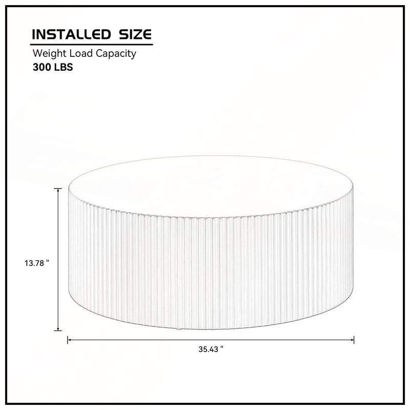 Artisanal Round MDF Coffee Table