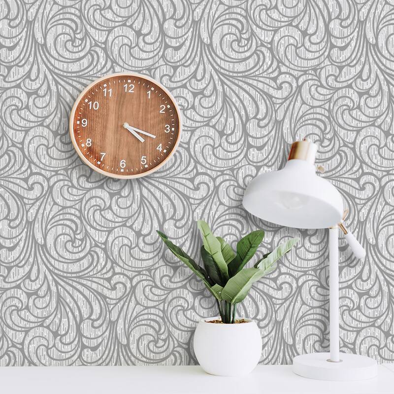 SUSSEXHOME Removable Wallpaper-Waterproof, Strippable, Light Resistance & Cleanable Wall Paper Roll-Wallpaper-Flowery