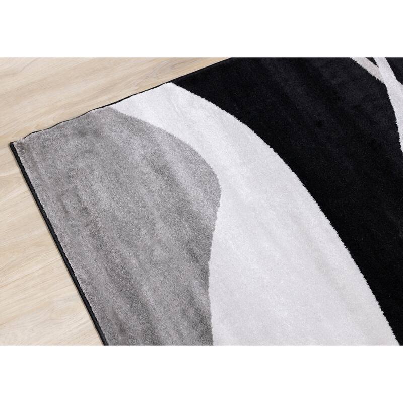 Perry Collection - Black/Grey Drifts Rug