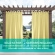 preview thumbnail 39 of 99, ATI Home Indoor/Outdoor Solid Cabana Tab Top Curtain Panel Pair