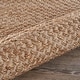 preview thumbnail 6 of 11, LR Home Organic Jute Bordered Area Rug, Tan and Off-White