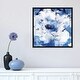preview thumbnail 15 of 16, iCanvas "Little Blue II" by Eva Watts Framed Canvas Print