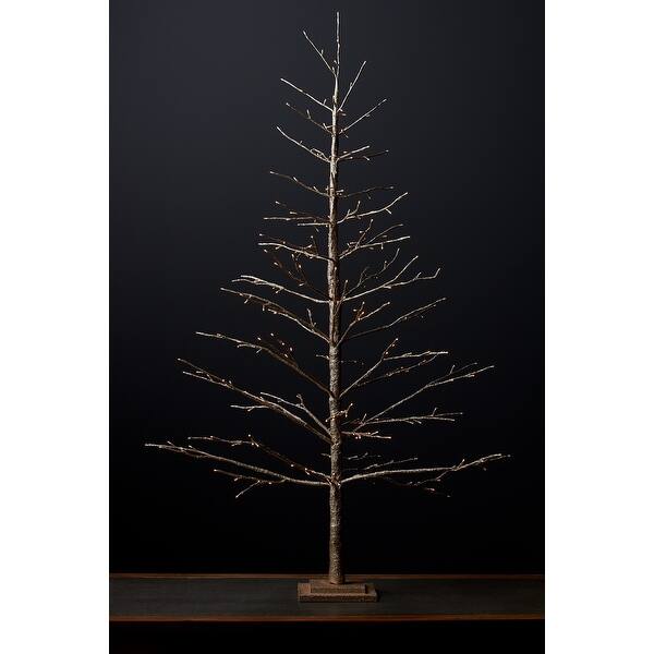 5 5 #39 Gold LED Lighted Artificial Christmas Twig Tree Bed Bath