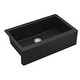 preview thumbnail 22 of 65, Karran Farmhouse/Apron-Front Quartz Single Bowl Kitchen Sink Kit