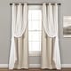 preview thumbnail 3 of 10, Lush Decor Grommet Sheer Panel Pair with Insulated Blackout Lining