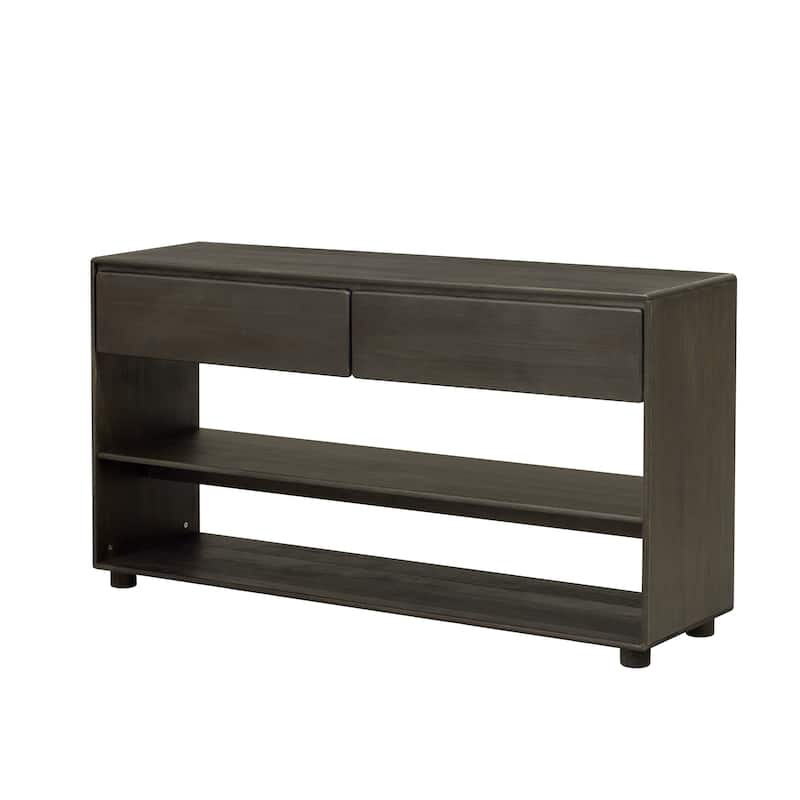 Console Table with Drawers and Shelves