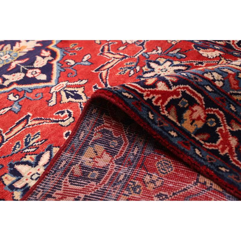 ECARPETGALLERY Hand-knotted Andelz Red Wool Rug - 3'3 x 9'9