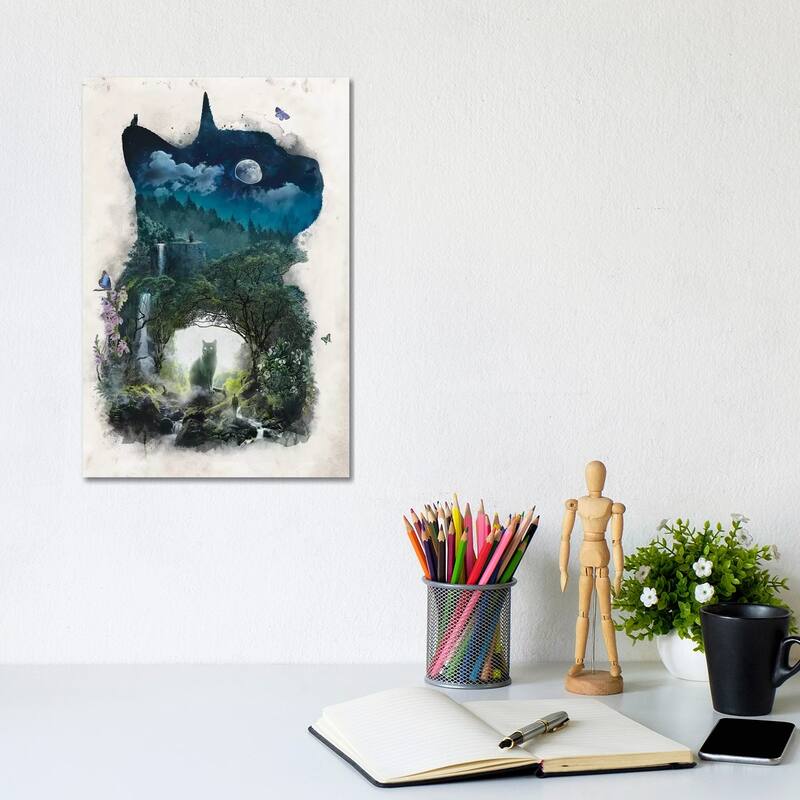iCanvas "The Realm Of Cats" by Barrett Biggers Canvas Print - 12x8x0.75