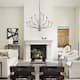 12-Light Candlestick Hanging Linear Chandelier Lighting 3-Tier Ceiling Light Fixture for Kitchen Island